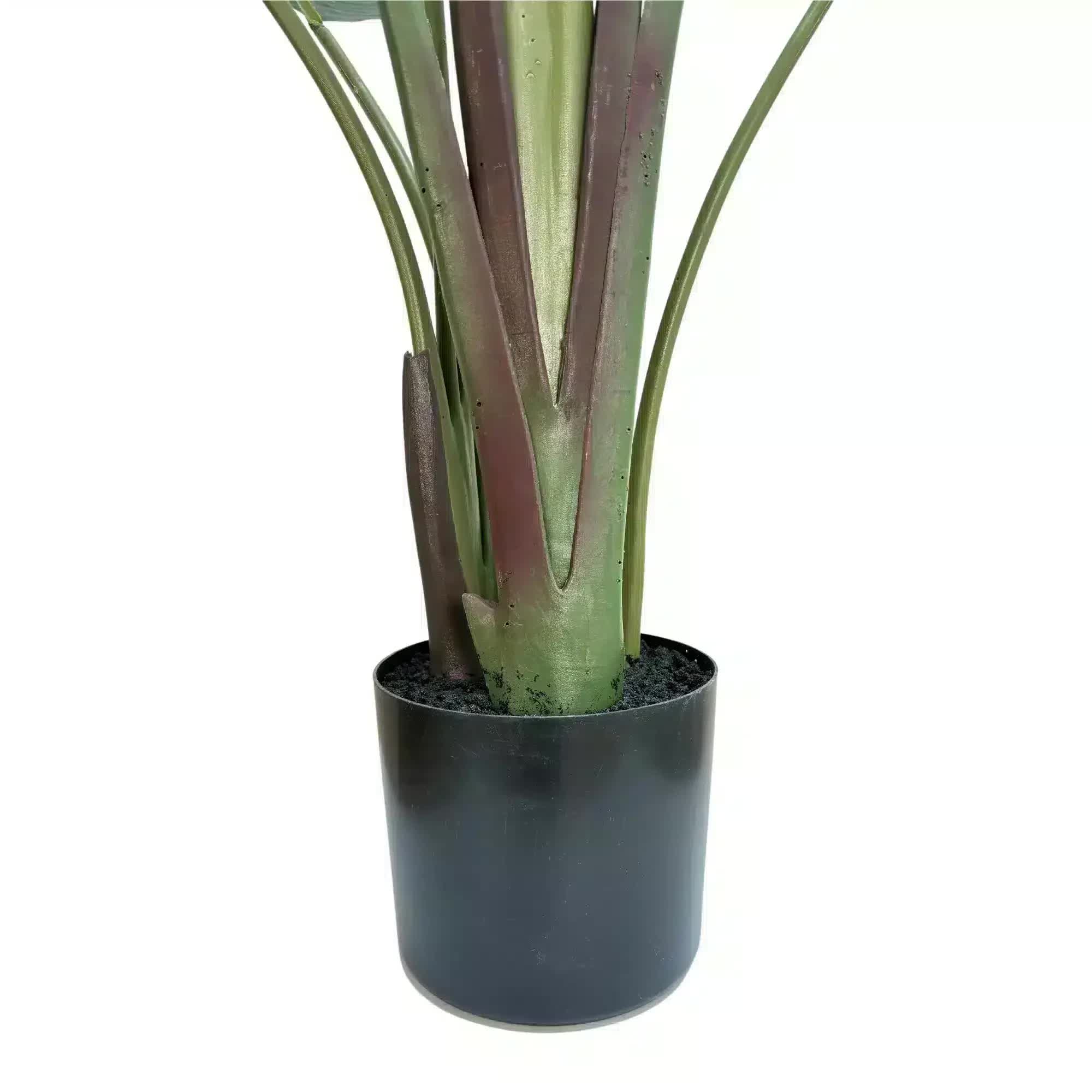 Artificial Trees: Grand Artificial Potted Travellers Palm (Banana Palm Tree) 180cm