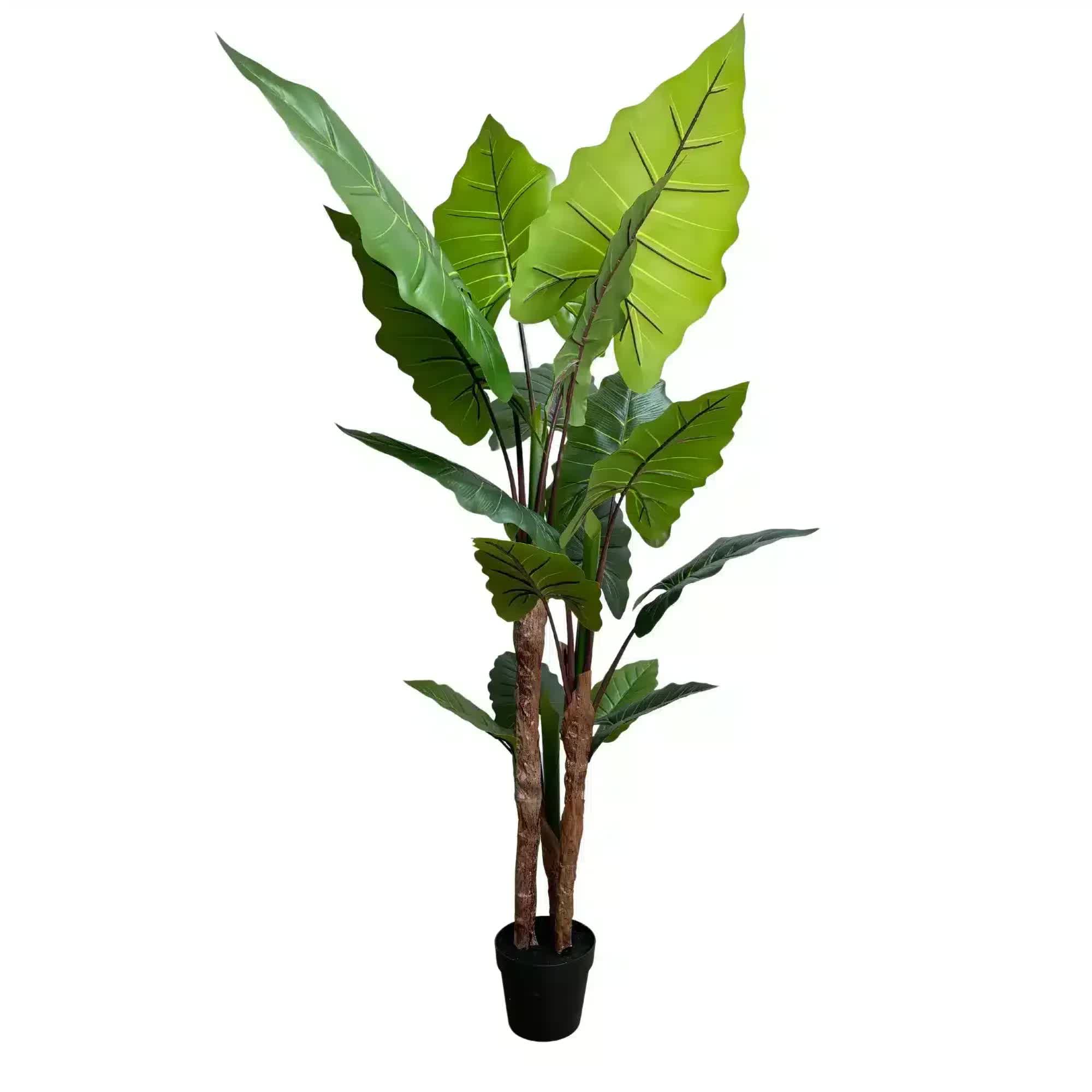 Artificial Trees: Nearly Natural Artificial Taro Elephant Ear Palm 170cm