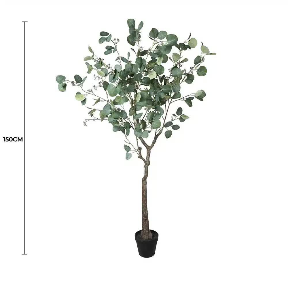 Artificial Trees: Artificial Eucalyptus Tree (Red Box Eucalyptus Polyanthemos) 150cm