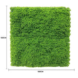 Artificial Hanging Plants: Fresh Natural Green Artificial Moss / Green Wall UV Resistant 1m x 1m