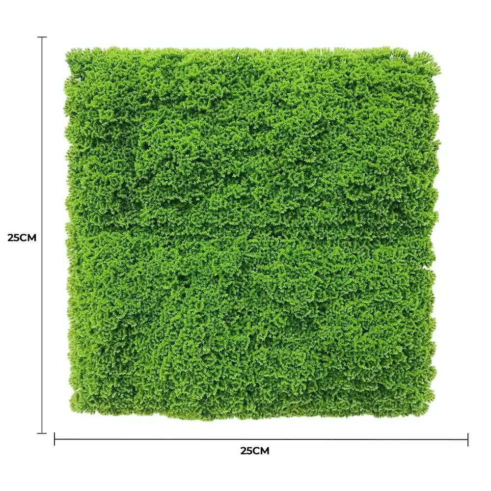 Artificial Hanging Plants: Fresh Natural Green Artificial Moss / Green Wall UV Resistant Sample