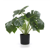 Artificial Trees: Dense Potted Artificial Monstera Deliciosa Plant With Real Touch Leaves 50cm