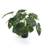 Artificial Trees: Dense Potted Artificial Monstera Deliciosa Plant With Real Touch Leaves 50cm