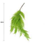 Artificial Hanging Plants: Hanging Fresh Green Boston Fern UV Resistant 80cm