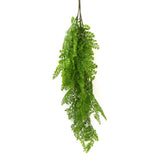Artificial Hanging Plants: Hanging Native Green Dense Maiden Hair Fern Bush UV Resistant 80cm