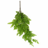 Artificial Hanging Plants: Hanging Native Green Dense Maiden Hair Fern Bush UV Resistant 80cm