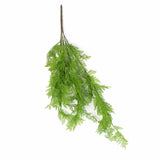 Artificial Hanging Plants: 80cm Hanging Fresh Green Dense Maiden Hair Fern Bush UV Resistant