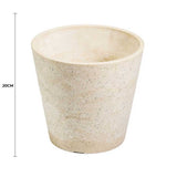 Wellness Accessories: Imitation Stone (White / Cream) Pot 20cm