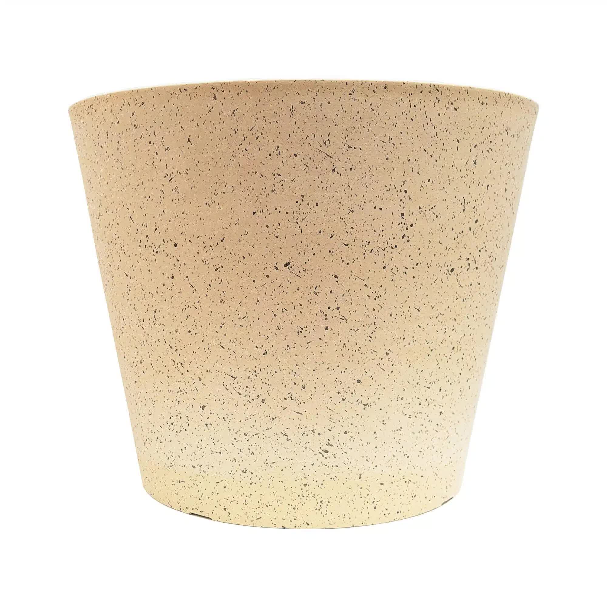 Wellness Accessories: Imitation Stone (White / Cream) Pot 40cm