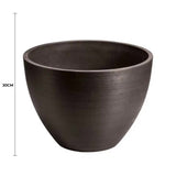 Fire Pits: Polished Black Planter Bowl 30cm