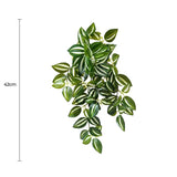 Artificial Hanging Plants: Artificial Hanging / Draping Tradescantia Zebrina 42cm