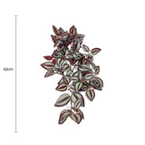 Artificial Hanging Plants: Artificial Hanging / Draping Burgundy Tradescantia Zebrina 42cm