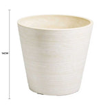 Other Wedding Decorations: Cream and White Engraved Pot 14cm