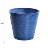 Outdoor Play Equipment: Glossy Blue Garden Pot 25cm