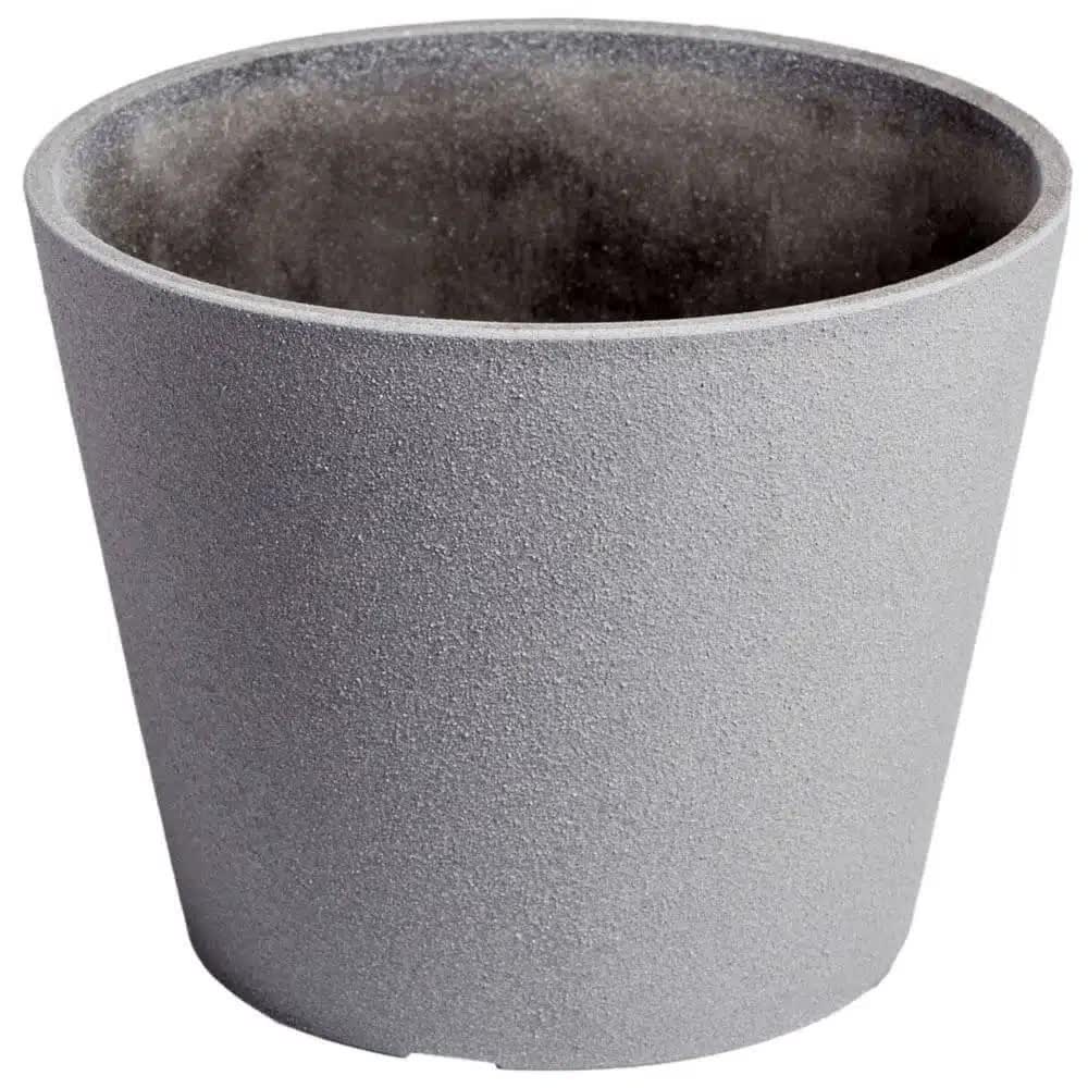 Pots, Planters & Accessories: Rendered Grey Planter Pot 25cm
