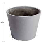 Pots, Planters & Accessories: Rendered Grey Planter Pot 25cm