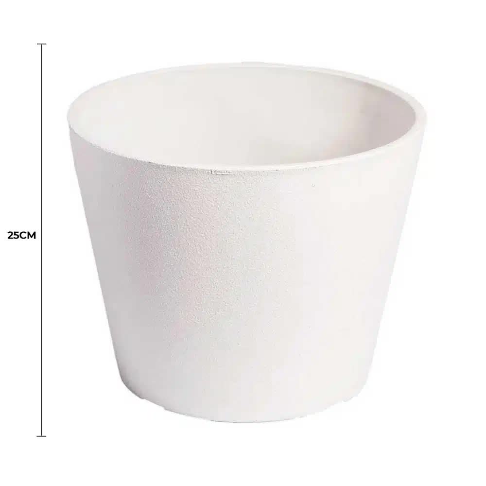 Pots, Planters & Accessories: Rendered White Planter Pot 25cm