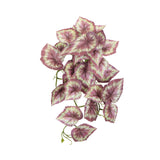 Artificial Hanging Plants: Artificial Red Variegated Hanging Tropical Ginger Plant 45cm