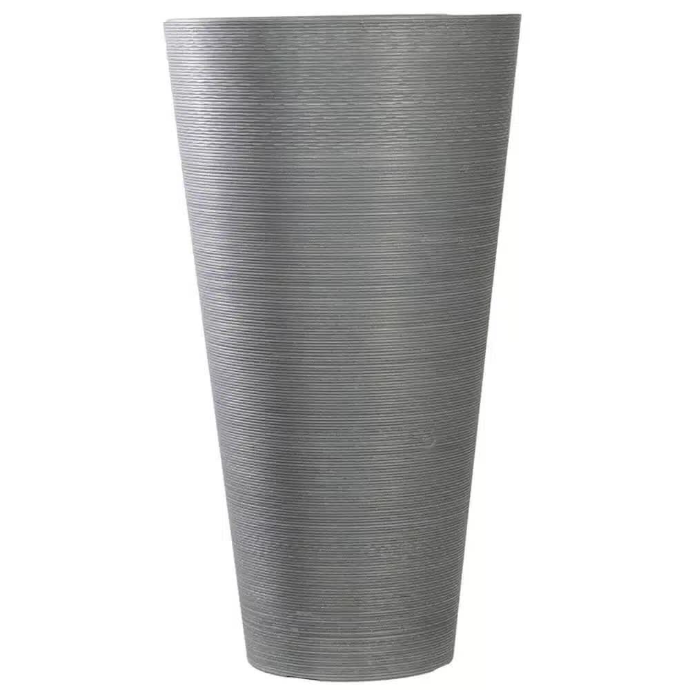 Garden Ornaments: Decorative Large Modern Grey Round Planter 71cm