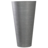 Garden Ornaments: Decorative Large Modern Grey Round Planter 71cm