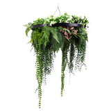 Audio Accessories: Black Artificial Hanging Green Wall Disc 60cm UV Resistant