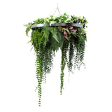 Audio Accessories: Silver Artificial Hanging Green Wall Disc 60cm UV Resistant
