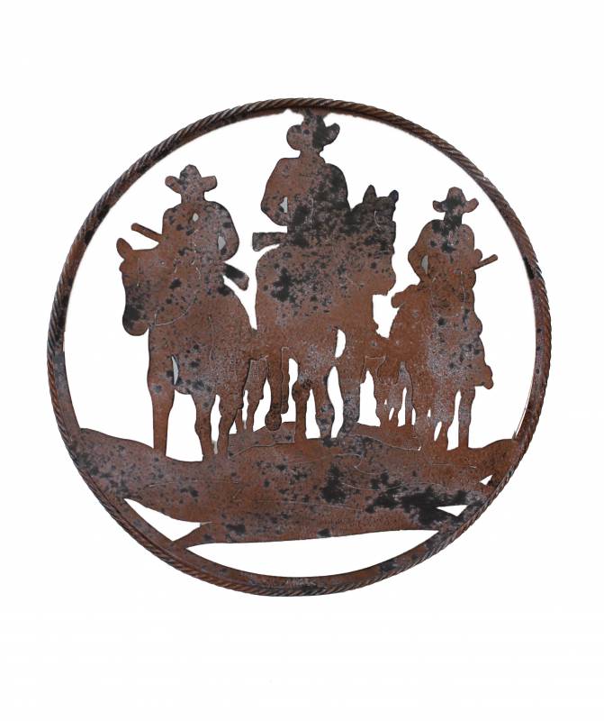 3D Wall Art: Wild West Metal Wall Art 60cm