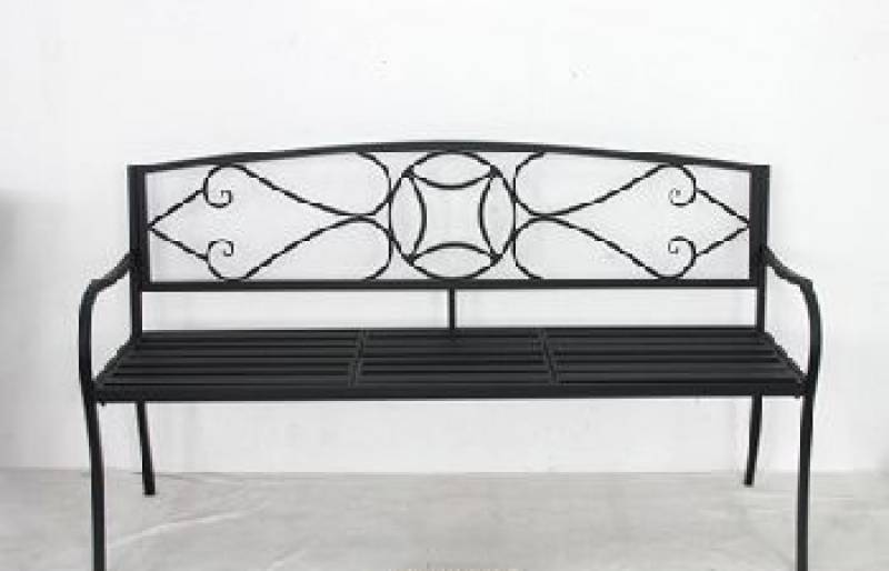 Outdoor Play Equipment: Otis Metal Garden Bench 150x87cm