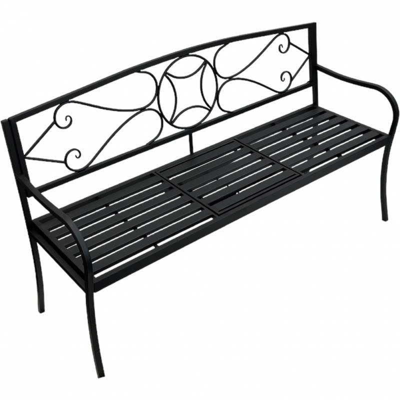 Outdoor Play Equipment: Otis Metal Garden Bench 150x87cm