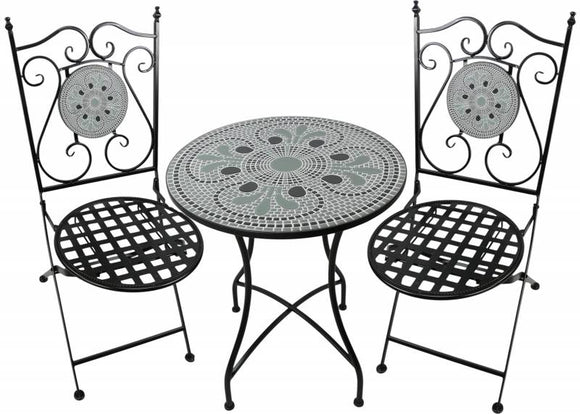 Tuscan Serenity Outdoor 3pc Table & Chairs Setting