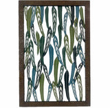 Wall Storage Racks: Xlarge Leaves Metal Wall Art 102x152cm