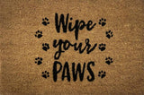 Automotive Decor: Wipe Your Paws Doormat Door Mat 60x40cm
