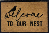 Greenhouses & Accessories: Welcome to Our Nest Doormat Door Mat 60x40cm