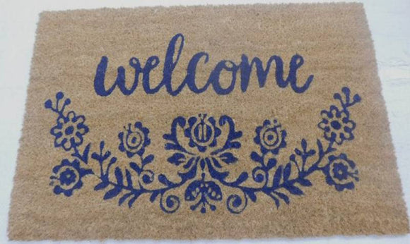 Welcome Decorative Doormat 60x40cm