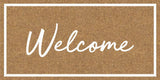 Door Hardware: Welcome Cursive Doormat 90x45cm