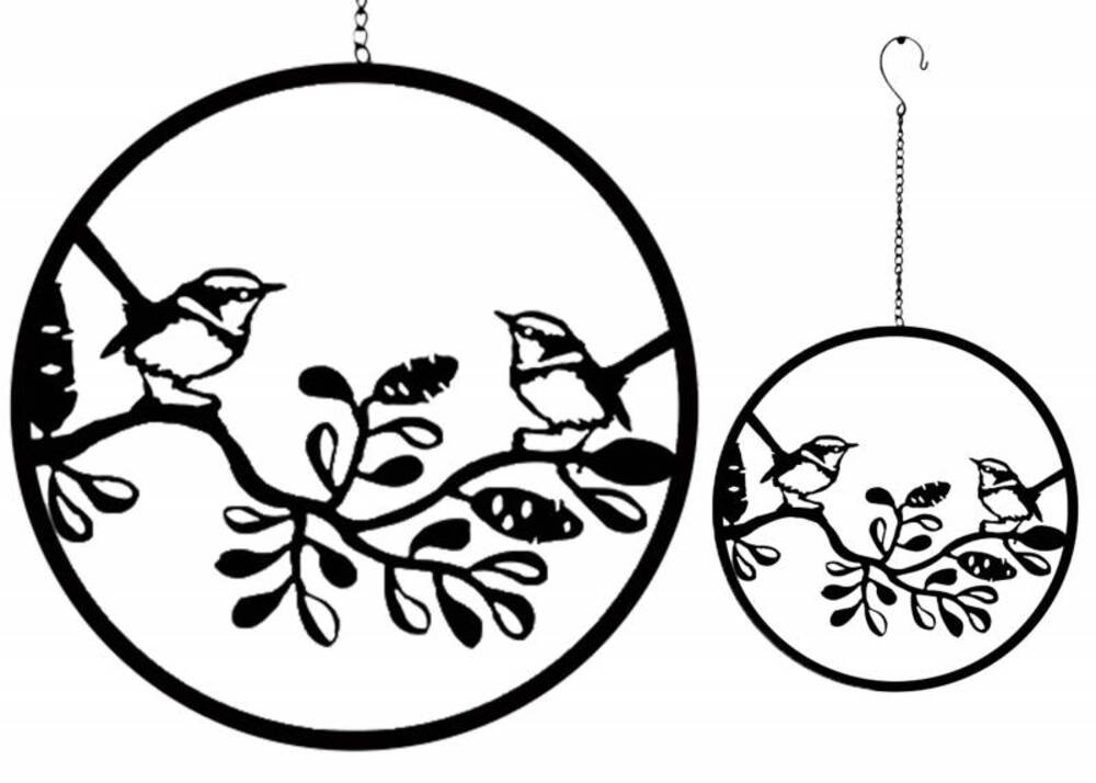 Novelty Gifts: Happy Birdy Wall Hanging 56cm