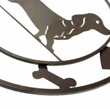 3D Wall Art: Round Dachshund Metal Wall Art 40cm