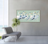 Tents: Flock of Birds Framed Canvas 120cm