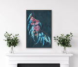 Posters, Paintings & Prints: Gordon Gum Leaf Framed Canvas 90cm