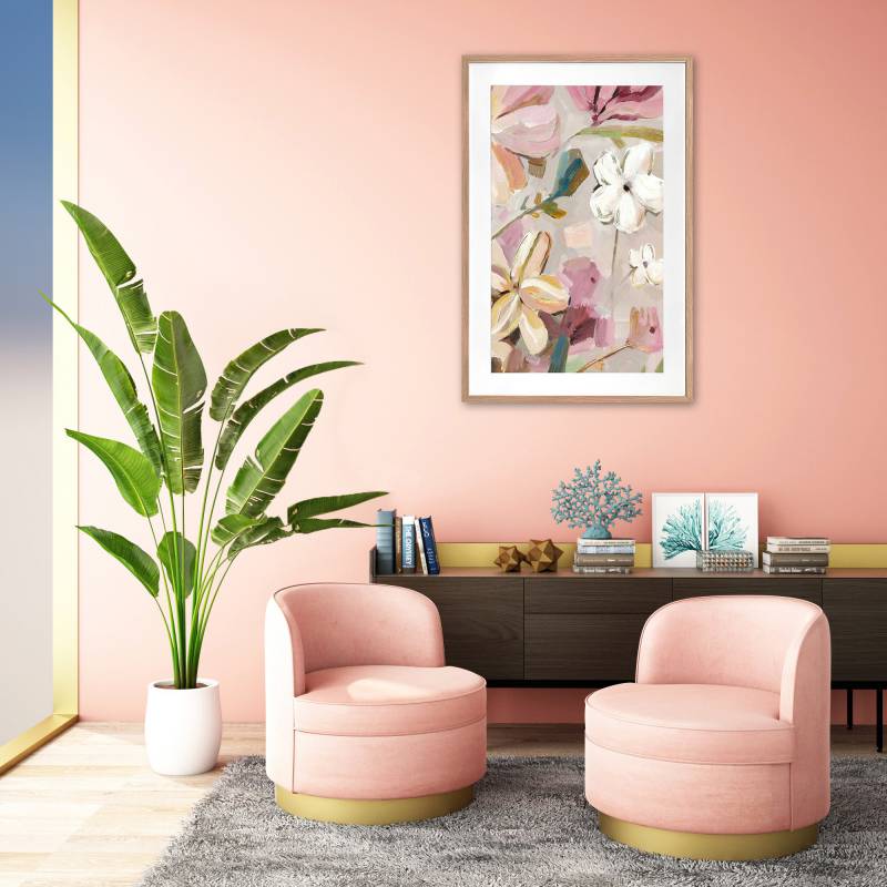 Posters, Paintings & Prints: Mimi Floral Artwork Framed W Glass Front 80x120cm