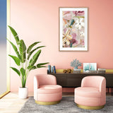 Posters, Paintings & Prints: Mimi Floral Artwork Framed W Glass Front 80x120cm