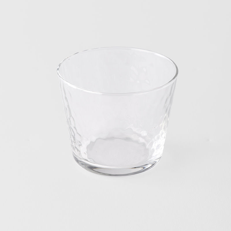 Disposable Cups: Glass Mini Tumbler Dimpled 220ml