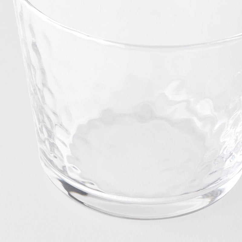 Disposable Cups: Glass Mini Tumbler Dimpled 220ml
