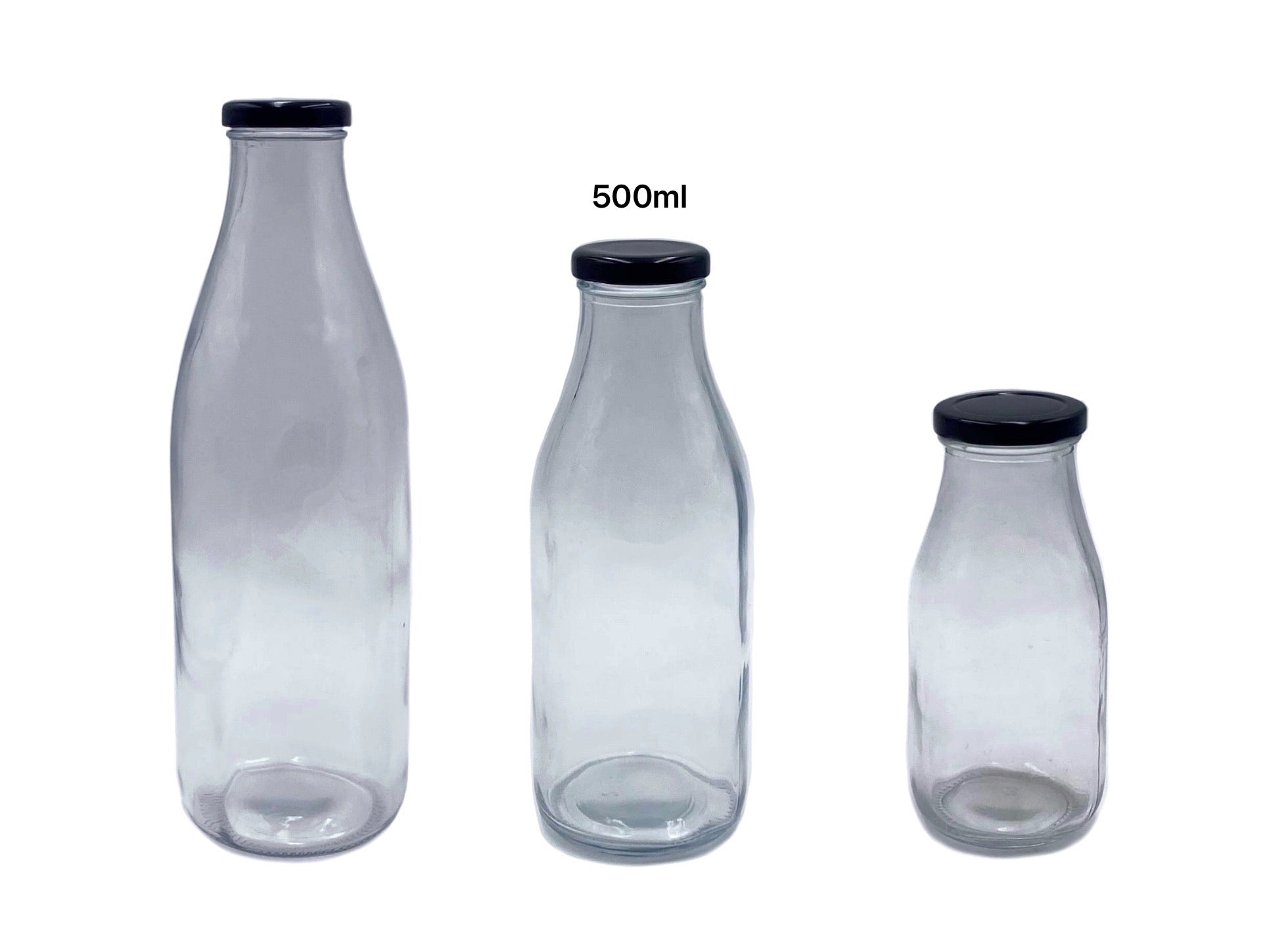 Beer & Cider: bulk 24 500ml Glass Milk Bottle