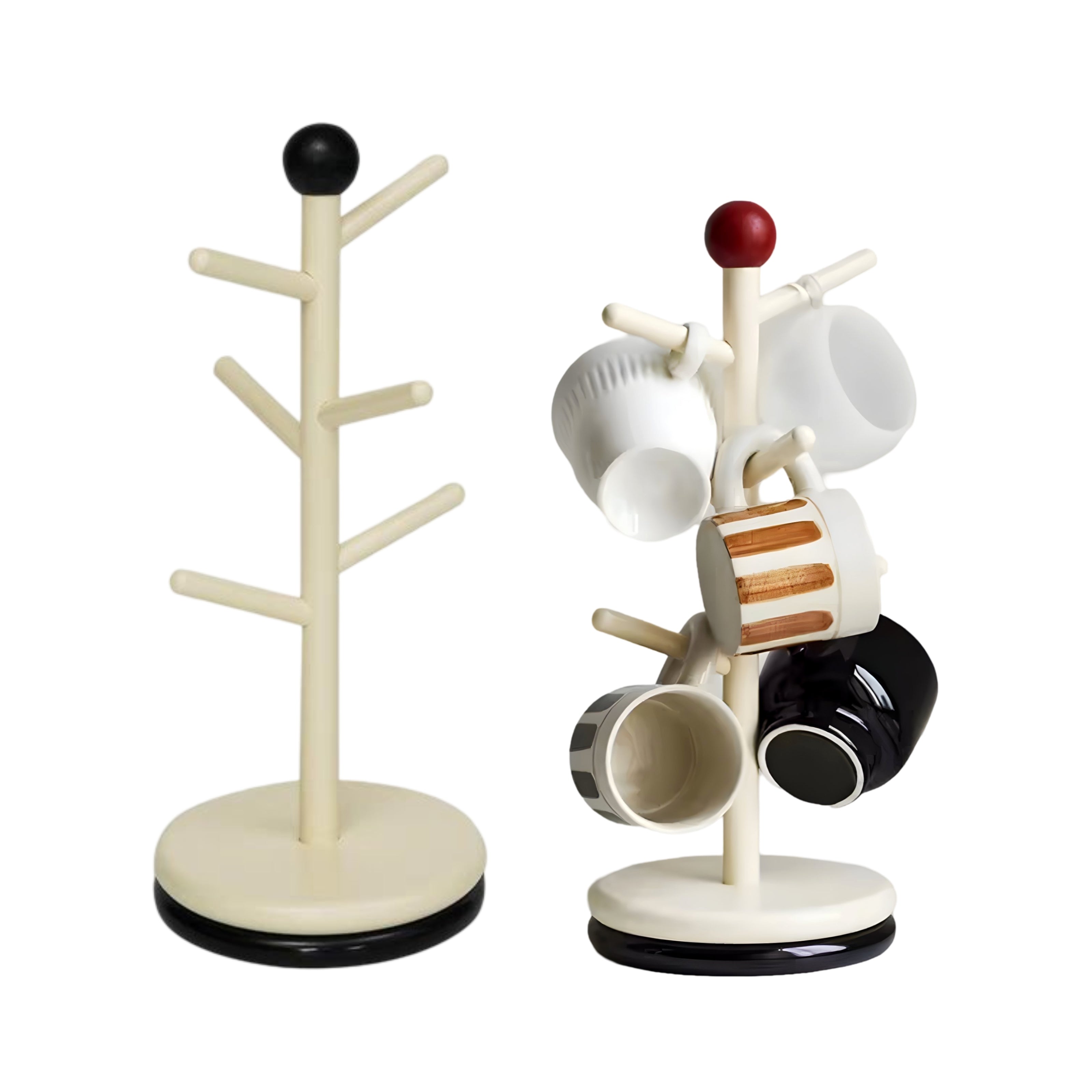 Kitchen Appliance Accessories: Set 2 Rotating Cup Mug Holder 2 Assort 31cm
