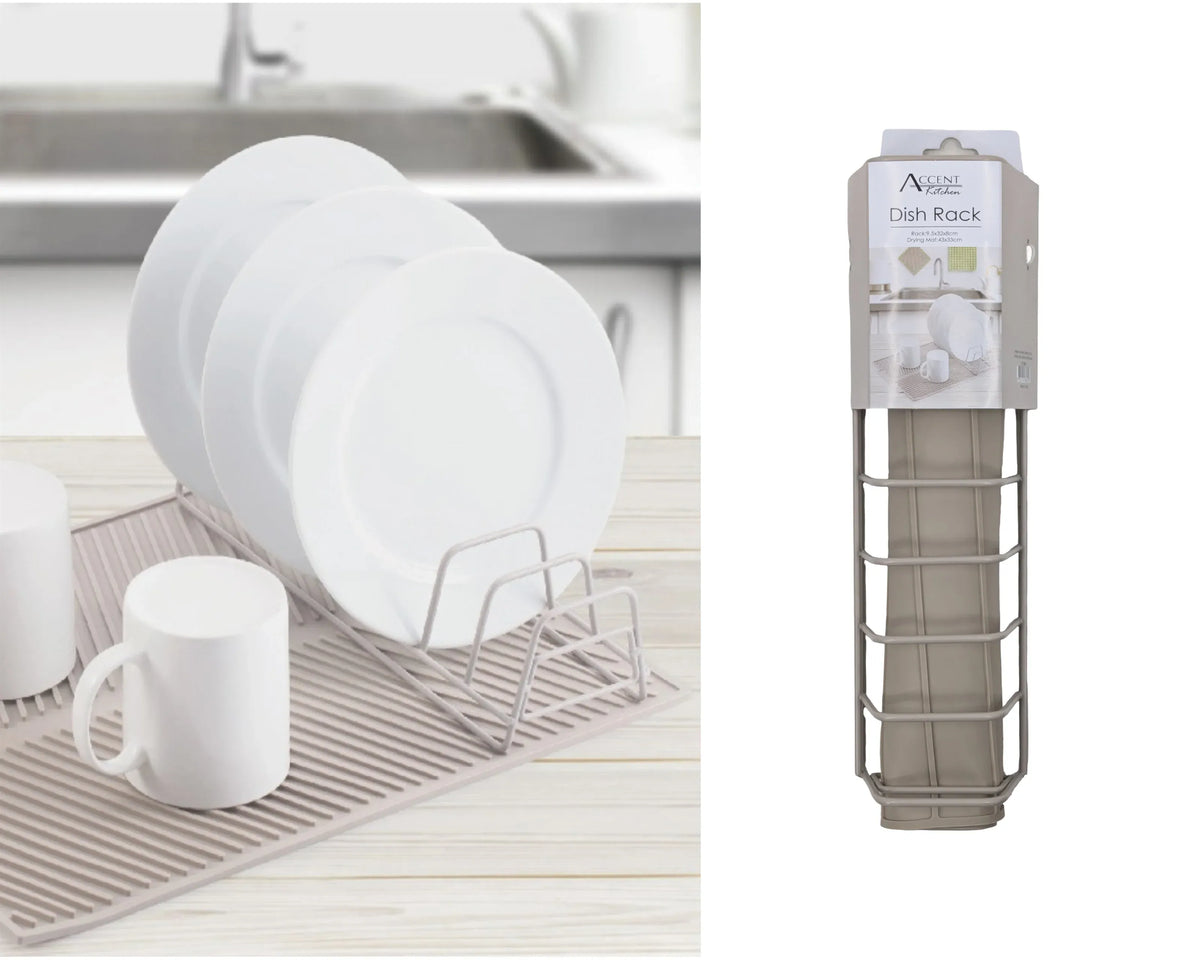 Bulk 8 2 Pcs Silicone Dish Drying Rack 43x33x8cmh