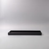 Tray Rectangular 42cm Black Lacquerware