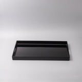 Tray Rectangular 42cm Black Lacquerware