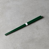 Chopsticks Lacquered Dark Green & White
