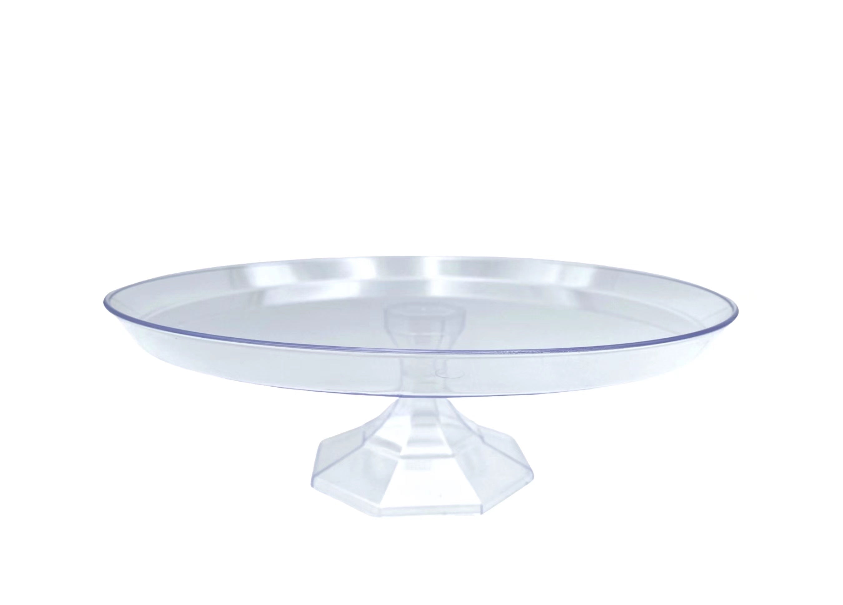 Other Wedding Decorations: bulk 24 Clear Acrylic Cake Stand 26cm